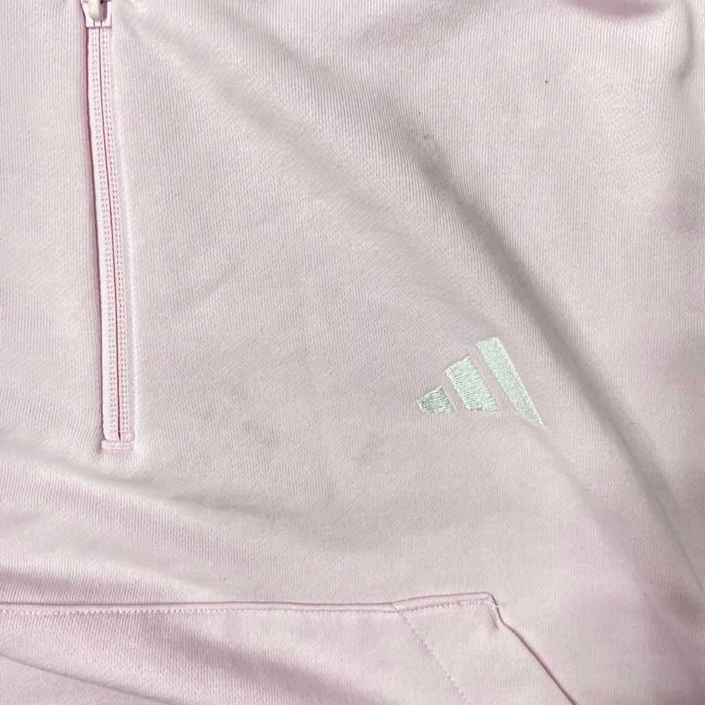 Adidas Soft Pink Zip-Up Hoodie - Picture 3 of 6